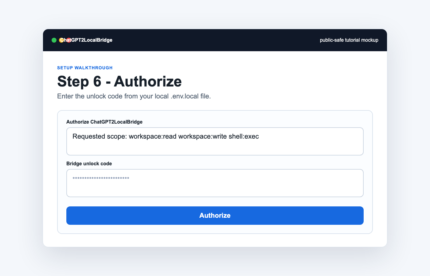 OAuth authorize screenshot